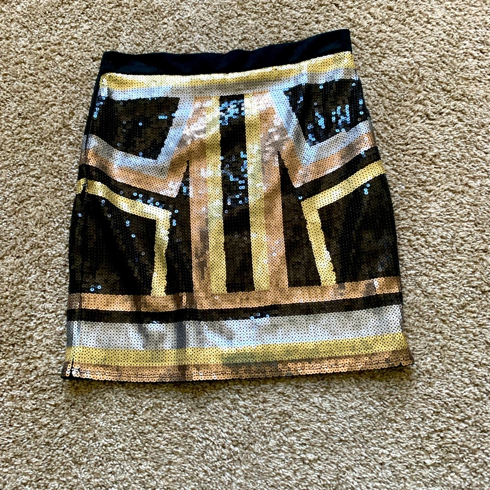 Bebe Sequined Skirt
